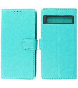 Google Pixel 7A Hoesje Book Case Portemonnee Telefoonhoesje - Groen Google Pixel 7A Hoesje Book Case Portemonnee Telefoonhoesje - Groen
