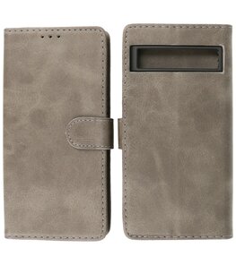 Google Pixel 7A Hoesje Book Case Portemonnee Telefoonhoesje - Grijs Google Pixel 7A Hoesje Book Case Portemonnee Telefoonhoesje - Grijs