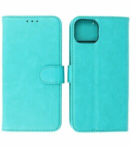 iPhone 15 Plus Hoesje Book Case Telefoonhoesje Groen iPhone 15 Plus Hoesje Book Case Telefoonhoesje Groen