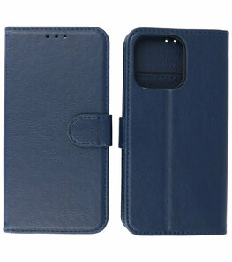 iPhone 15 Pro Max Hoesje Book Case Telefoonhoesje Navy