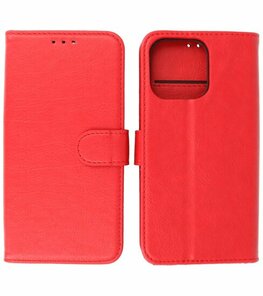 iPhone 15 Pro Max Hoesje Book Case Telefoonhoesje Rood