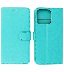 iPhone 15 Pro Max Hoesje Book Case Telefoonhoesje Groen