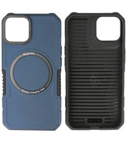 MagSafe Hoesje - Shockproof Back Cover voor de iPhone 14 - Navy MagSafe Hoesje - Shockproof Back Cover voor de iPhone 14 - Navy