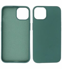 iPhone 15 Plus Hoesje - 2.0mm Dikke Fashion Telefoonhoesje Backcover - Donker Groen iPhone 15 Plus Hoesje - 2.0mm Dikke Fashion Telefoonhoesje Backcover - Donker Groen