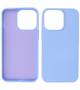 iPhone 15 Pro Max Hoesje - 2.0mm Dikke Fashion Telefoonhoesje Backcover - Paars