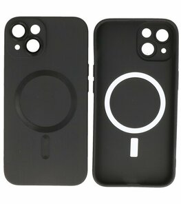 MagSafe Hoesje met Camera Beschermer voor iPhone 15 Plus Zwart MagSafe Hoesje met Camera Beschermer voor iPhone 15 Plus Zwart