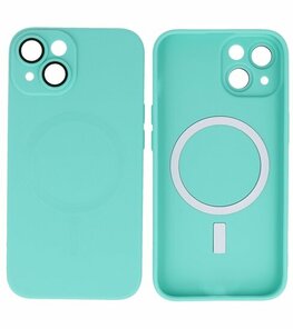 MagSafe Hoesje met Camera Beschermer voor iPhone 15 Plus Turquoise MagSafe Hoesje met Camera Beschermer voor iPhone 15 Plus Turquoise