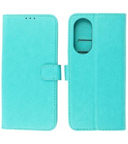 Oppo Reno 10 - Reno 10 Pro Hoesje Book Case Portemonnee Telefoonhoesje - Groen