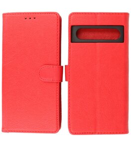 Google Pixel 8 Hoesje Book Case Portemonnee Telefoonhoesje - Rood Google Pixel 8 Hoesje Book Case Portemonnee Telefoonhoesje - Rood