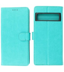 Google Pixel 8 Pro Hoesje Book Case Portemonnee Telefoonhoesje - Groen Google Pixel 8 Pro Hoesje Book Case Portemonnee Telefoonhoesje - Groen