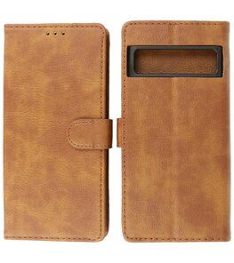 Google Pixel 8 Pro Hoesje Book Case Portemonnee Telefoonhoesje - Bruin Google Pixel 8 Pro Hoesje Book Case Portemonnee Telefoonhoesje - Bruin