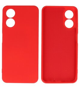 Oppo A38 Hoesje Fashion Backcover Telefoonhoesje Rood