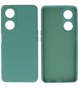 Oppo A98 5G Hoesje Fashion Backcover Telefoonhoesje Donker Groen Oppo A98 5G Hoesje Fashion Backcover Telefoonhoesje Donker Groen