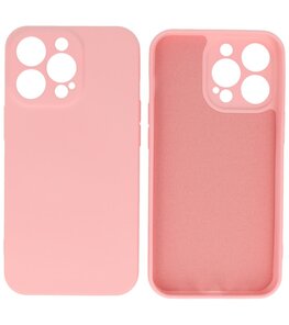 iPhone 13 Pro Hoesje - 2.0mm Dikke Fashion Telefoonhoesje Backcover - Roze