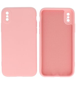 2.0mm Dikke Fashion Telefoonhoesje - Siliconen Hoesje voor iPhone Xs & iPhone X - Roze 2.0mm Dikke Fashion Telefoonhoesje - Siliconen Hoesje voor iPhone Xs & iPhone X - Roze