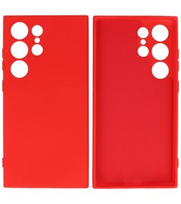 Samsung Galaxy S24 Ultra Hoesje Fashion Backcover Telefoonhoesje Rood