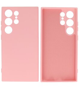 Samsung Galaxy S24 Ultra Hoesje Fashion Backcover Telefoonhoesje Roze