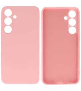 Samsung Galaxy S24 Hoesje Fashion Backcover Telefoonhoesje Roze Samsung Galaxy S24 Hoesje Fashion Backcover Telefoonhoesje Roze