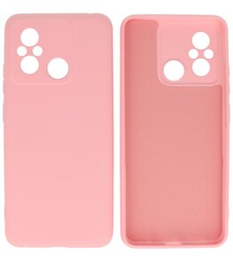 Xiaomi Redmi 12C Hoesje Fashion Backcover Telefoonhoesje Roze Xiaomi Redmi 12C Hoesje Fashion Backcover Telefoonhoesje Roze
