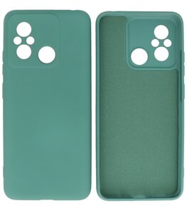 Xiaomi Redmi 12C Hoesje Fashion Backcover Telefoonhoesje Donker Groen Xiaomi Redmi 12C Hoesje Fashion Backcover Telefoonhoesje Donker Groen