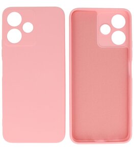 Xiaomi Redmi 12 - 12 5G Hoesje Fashion Backcover Telefoonhoesje Roze
