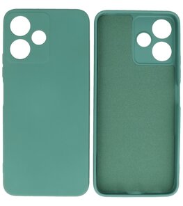 Xiaomi Redmi 12 - 12 5G Hoesje Fashion Backcover Telefoonhoesje Donker Groen