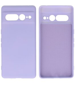Fashion Color TPU Hoesje Google Pixel 7 Pro Paars Fashion Color TPU Hoesje Google Pixel 7 Pro Paars