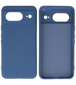 Fashion Color TPU Hoesje Google Pixel 8 Navy Fashion Color TPU Hoesje Google Pixel 8 Navy