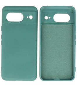 Fashion Color TPU Hoesje Google Pixel 8 Donker Groen Fashion Color TPU Hoesje Google Pixel 8 Donker Groen