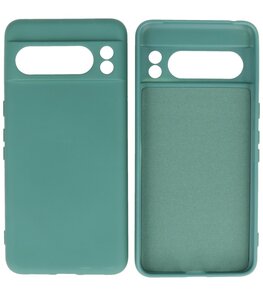 Fashion Color TPU Hoesje Google Pixel 8 Pro Donker Groen Fashion Color TPU Hoesje Google Pixel 8 Pro Donker Groen