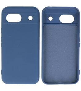 Fashion Color TPU Hoesje Google Pixel 8A Navy Fashion Color TPU Hoesje Google Pixel 8A Navy