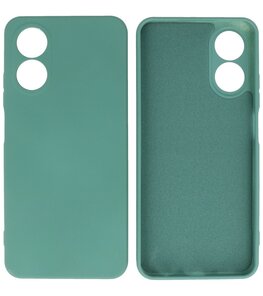 Fashion Color TPU Hoesje OPPO A78 4G Donker Groen