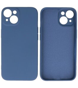 iPhone 14 Hoesje - 2.0mm Dikke Fashion Telefoonhoesje Backcover - Navy iPhone 14 Hoesje - 2.0mm Dikke Fashion Telefoonhoesje Backcover - Navy