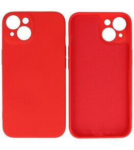 iPhone 14 Hoesje - 2.0mm Dikke Fashion Telefoonhoesje Backcover - Rood iPhone 14 Hoesje - 2.0mm Dikke Fashion Telefoonhoesje Backcover - Rood