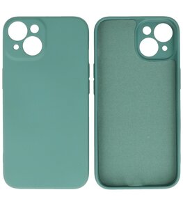 iPhone 14 Hoesje - 2.0mm Dikke Fashion Telefoonhoesje Backcover - Donker Groen iPhone 14 Hoesje - 2.0mm Dikke Fashion Telefoonhoesje Backcover - Donker Groen