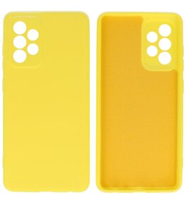 2.0mm Dikke Fashion Backcover Telefoonhoesje voor Samsung Galaxy A52 / A52 5G - Geel