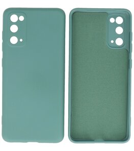 Fashion Backcover Telefoonhoesje voor Samsung Galaxy S20 - Donker Groen Fashion Backcover Telefoonhoesje voor Samsung Galaxy S20 - Donker Groen