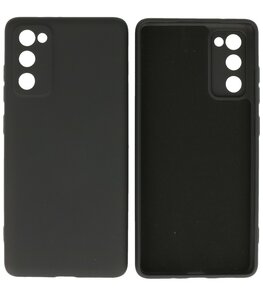 2.0mm Dikke Fashion Telefoonhoesje Backcover - Siliconen Hoesje - Samsung Galaxy S20 FE - Zwart