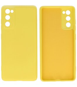 2.0mm Dikke Fashion Telefoonhoesje Backcover - Siliconen Hoesje - Samsung Galaxy S20 FE - Geel