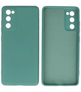 2.0mm Dikke Fashion Telefoonhoesje Backcover - Siliconen Hoesje - Samsung Galaxy S20 FE - Army Green