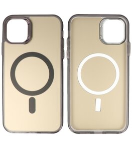 Magsafe Hoesje Geschikt voor iPhone 11 Pro - Magnetisch Smartphone Hoesje - Zwart Magsafe Hoesje Geschikt voor iPhone 11 Pro - Magnetisch Smartphone Hoesje - Zwart