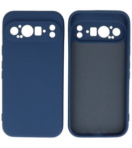 Fashion Color TPU Hoesje Google Pixel 9 Pro Navy Fashion Color TPU Hoesje Google Pixel 9 Pro Navy