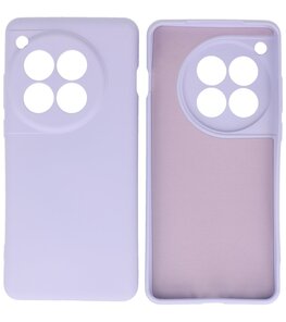 Fashion Color TPU Hoesje OnePlus 12 Paars Fashion Color TPU Hoesje OnePlus 12 Paars