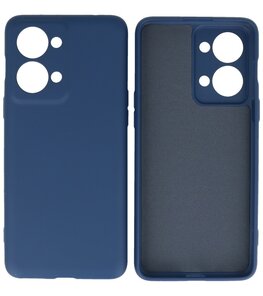 Fashion Color TPU Hoesje OnePlus Nord 2T Navy
