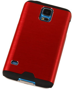 Lichte Aluminium Hardcase Hoesje voor Samsung Galaxy A3 2015 Rood