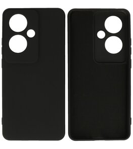 Fashion Color TPU Hoesje Oppo Reno 11F Zwart Fashion Color TPU Hoesje Oppo Reno 11F Zwart