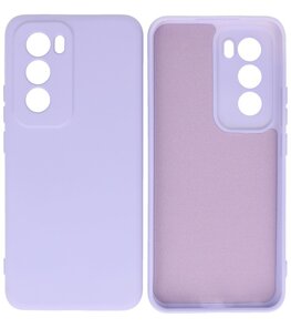 Fashion Color TPU Hoesje Oppo Reno 12 Pro 5G Paars Fashion Color TPU Hoesje Oppo Reno 12 Pro 5G Paars