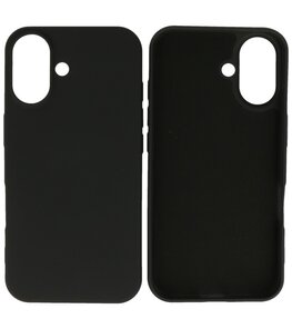 Fashion Color TPU Hoesje voor iPhone 16 Plus Zwart
