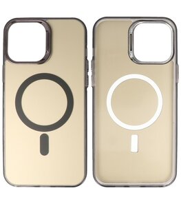 IMD Magnetic Fashion Color Hard Case iPhone 16 Pro Zwart