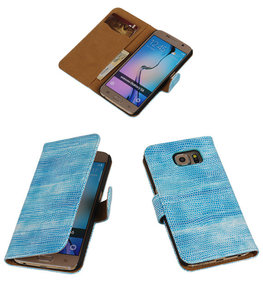 Hoesje voor Samsung Galaxy S6 mini Slang Blauw Hoesje voor Samsung Galaxy S6 mini Slang Blauw